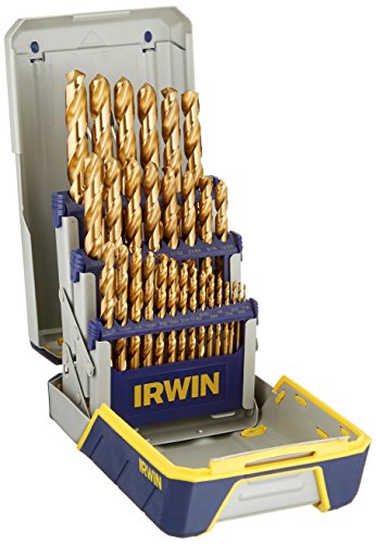 IRWIN Drill Bit Set, Titanium-Nitride, 29-Piece (3018003)