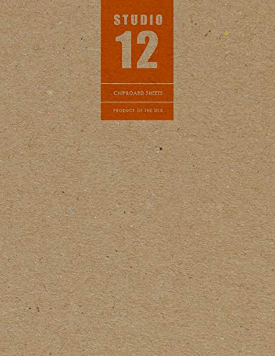 Studio 1212 Studio 12 Chipboard Sheets. Kraft Brown. Great for Model Building, Scrap-Booking, Creative Projects and Protecting Valuable