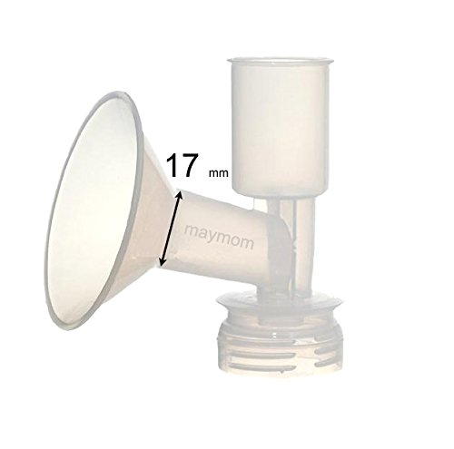 Maymom Breast Shield Flange for Ameda Breast Pumps (17 mm, Large, 1-Piece)