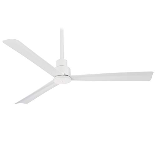 Minka Aire Simple 52 in. Indoor/Outdoor Flat White Ceiling Fan with Remote Control
