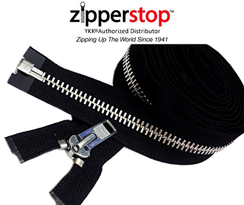 ZipperStop Wholesale Authorized Distributor YKK ZipperStop Wholesale YKK - Chaps Zipper (Special Custom Length) YKK #10 Extra Heavy Duty Aluminum Separating Color Black Made