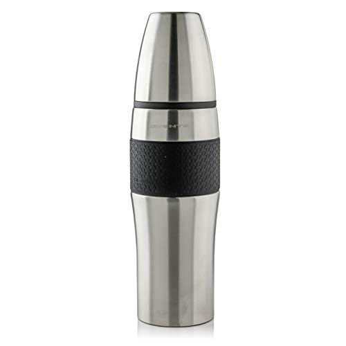 Ovente Stainless Steel Travel Mug 26 Ounce with Removable Cup Double Wall Vacuum Insulated with Hot and Cool Thermos,