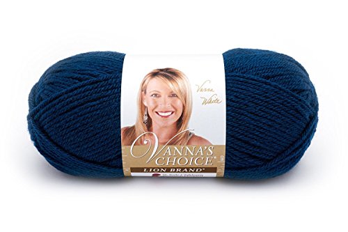Lion Brand Yarn 860-118 Vanna's Choice Yarn, One Size, Midnight Blue