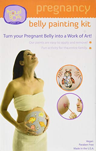Proud Body ProudBody Pregnancy Belly Painting Kit | Featuring Stencils, Glitter and Stamps