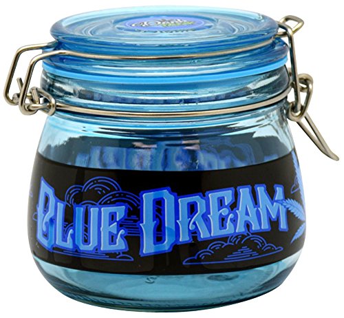 Fantasy Gifts Blue Dream Glass Jar - Large / 4 x 4.3