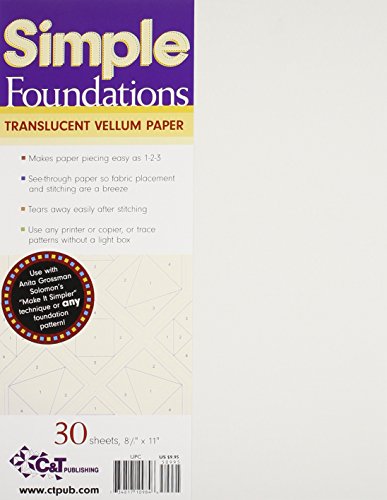 C&T Publishing Simple Foundations Translucent Vellum Paper