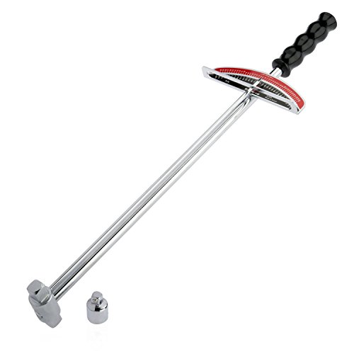 Tooluxe 03703L 3/8" and Â½" Dual Drive Beam Style Torque Wrench, Hardened Steel | 0-150 Ft. Lbs.