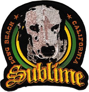 Application Sublime - Lou Dog - Iron on or Sew on Embroidered Patch
