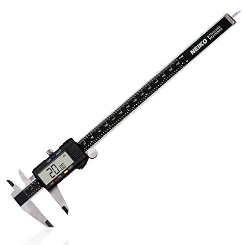 Neiko 01408A Electronic Digital Caliper with Extra Large LCD Screen | 0 - 8 Inches | Inch/Fractions/Millimeter Conversion