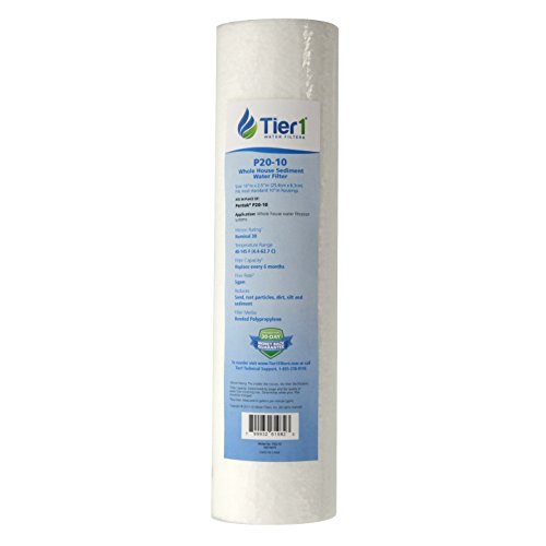 Tier1 Replacement for Pentek P20 30 Micron 10 x 2.5 Spun Wound Polypropylene Sediment Water Filter