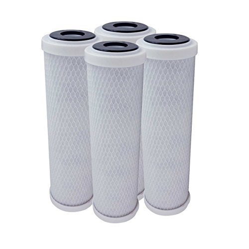 American Water Solutions 4 Pack Flow-Pur 8 Carbon Block Filter Compatible Cartridge WCBCS-975-RV by American Water Solutions