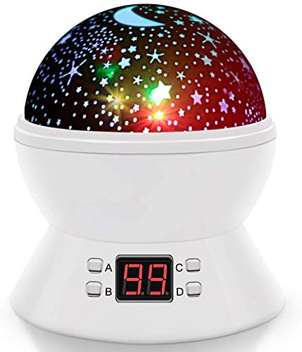 DSTANA Star Projector Night Lights for Kids with Timer, Room Lights for Kids Bedroom, Gifts for 1 2 3 4 5 6 7 8 9 10 Year Old