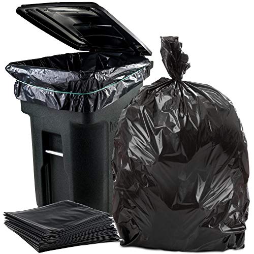 Plasticplace Gallon 95-96 Garbage Can Liners â”‚ 3 Mil â”‚ Black Heavy Duty Trash Bags â”‚ 61â€ x 68â€ (25 Count)