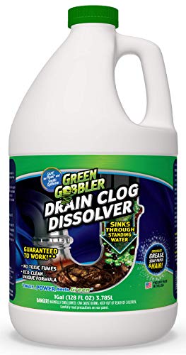 Green Gobbler Liquid Clog Remover By Green Gobbler - Drain, Toilet Clog Remover, DISSOLVE Hair & Grease From Clogged Toilets, Sinks And
