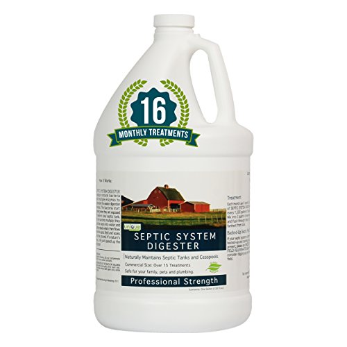 Unique Natural Products Unique Septic System Digester | 16 Monthly Treatments | Treats Septic Systems Of All Sizes | Reduces sludge quickly