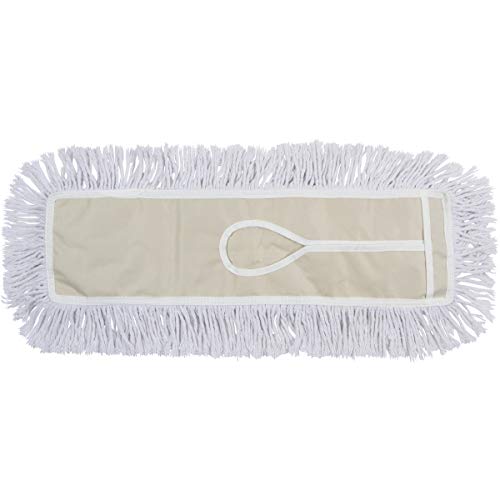 Tidy Tools Commercial Dust Mop Replacement Head - 24 x 5 in. Cotton Reusable Mop Head - Industrial Dust Mop Refill for Floor Cle