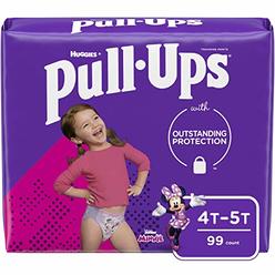 Pull-Ups Learning Designs Girls' Training Pants, 4T-5T, 99 Ct
