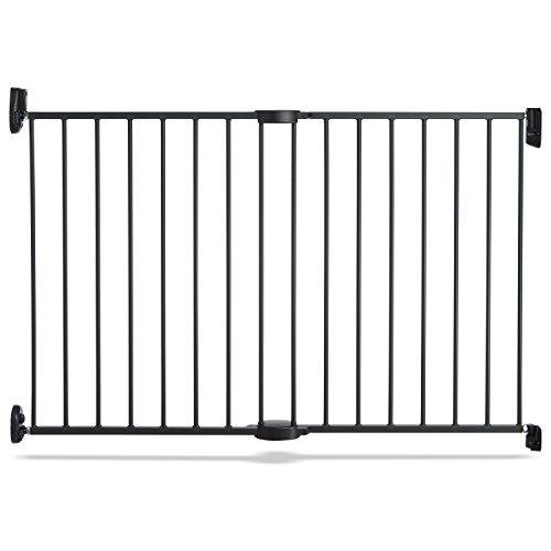 Munchkin Push to Close Baby Gate, Hardware Mounted Safety Gate for Stairs, Hallways and Doors, Extends 28.5" to 45" Wide,