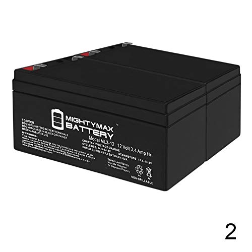 Mighty Max Battery 12V 3AH SLA Replacement Battery for MK ES3-12 - 2 Pack Brand Product