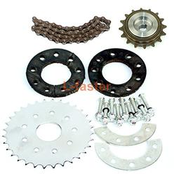 L-faster Bicycle Spoke Chain Wheel Bike Rear Wheel 32T Sprocket for Our Left Drive Motor Kit 16T Freewheel with Adapter for