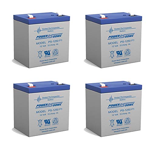 Power Sonic 12V 5AH SLA Battery Replacement for Fiamm FG20451-4 Pack