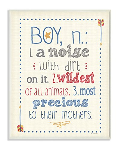 The Kids Room by Stupell Textual Art Wall Plaque, A Noise with Dirt On It, 11 x 0.5 x 15, Proudly Made in USA