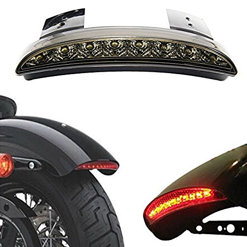 ANKIA Motorcycle Chopped Rear Fender Edge LED Brake License