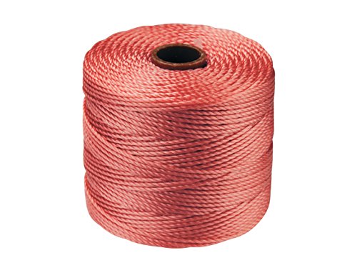 S-Lon Super-Lon Cord - Size #18 Twisted Nylon - Chinese Coral / 77 Yards