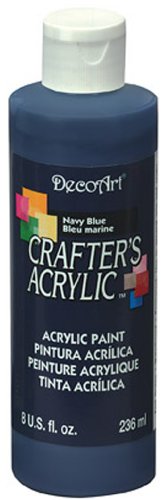 Deco Art DecoArt DCA29-9 Crafters Acrylic, 8-Ounce, Navy Blue