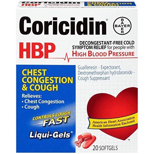 Coricidin HBP Chest Congestion & Cough Liqui-Gels 20 ea