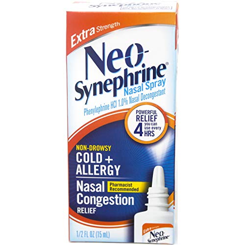 Neosynephrine Neo-Synephrine Nasal Spray, Extra Strength Formula, 0.5 Ounces (1 Pack)