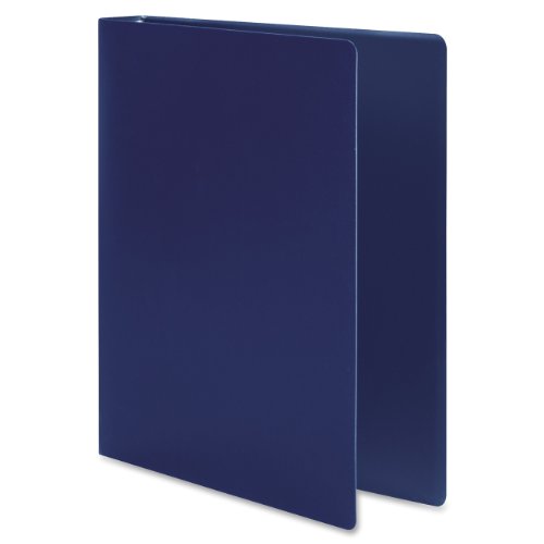 ACCO AccoHide Round Ring Binder, 8.5 x 11 Inches, 1/2 Inch Capacity, Flexible Cover, Dark Royal Blue (A7039702A)