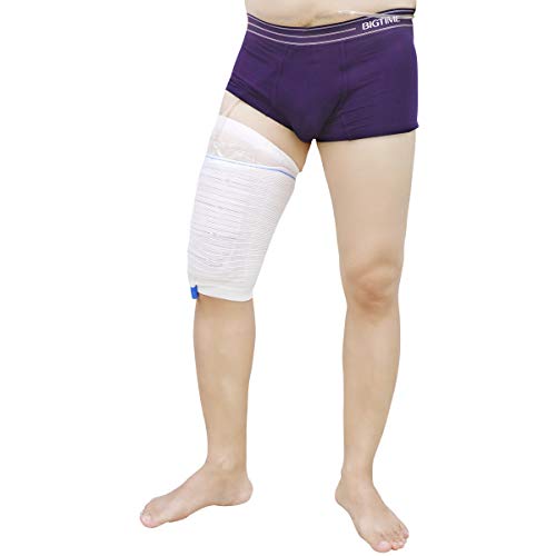 Hansilk Fabric Catheters Sleeve Urine Leg Bag Holder- Stay in Place Drainage Straps and Holders for Incontinence Wheelchairs