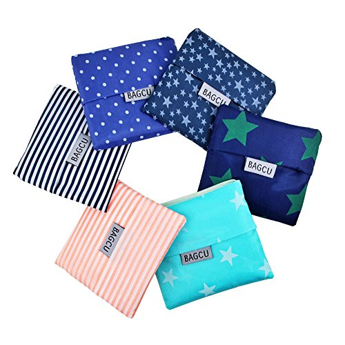 A-baiya Foldable Reusable Grocery Bags Folding Shopping Tote