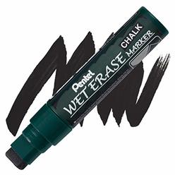 Pentel Wet Erase Chalk Marker, Black Jumbo (SMW56-A)
