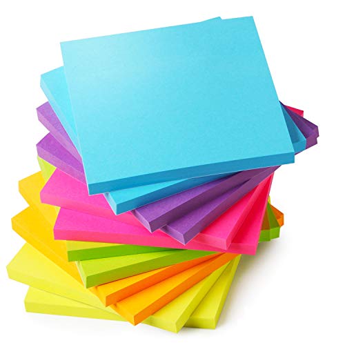 Mr. Pen- Sticky Notes, Sticky Notes 3x3 inch, 12 Pads, Colored Sticky Notes, Sticky Notes, Sticky Note Pads, Stick Notes,