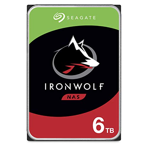 Seagate IronWolf 6TB NAS Internal Hard Drive HDD â€“ CMR 3.5 Inch SATA 6Gb/s 5600 RPM 256MB Cache for RAID Network Attached