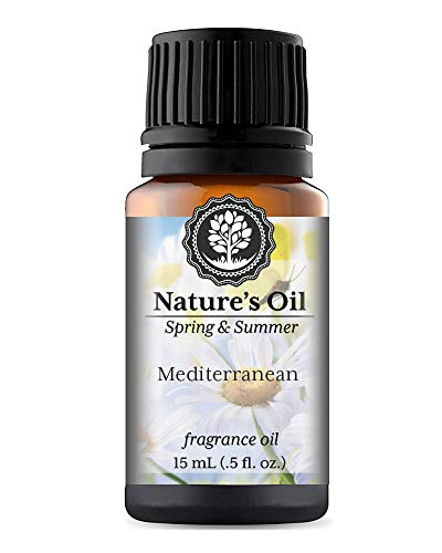 Nature's Oil Mediterranean Fragrance Oil (15ml) For Diffusers, Soap Making, Candles, Lotion, Home Scents, Linen Spray, Bath Bombs, Slime