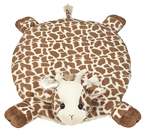 Bearington Collection Bearington Baby Patches Belly Blanket, Giraffe Plush Stuffed Animal Tummy Time Play Mat