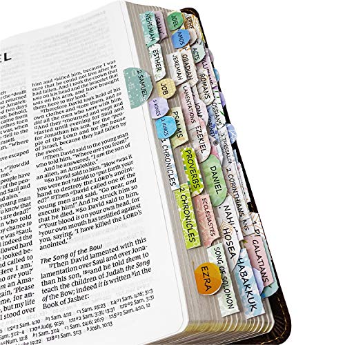 Mr. Pen- Bible Tabs, 72 Tabs (66 Books, 6 Blanks), High Gloss Paper, Bible Journaling Supplies, Bible Tabs Old and New