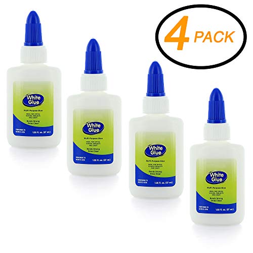 Emraw Multi-Purpose White Glue Safe Smooth Wrinkle Acid Free â€“ for School, Office & Home (Pack of 4)