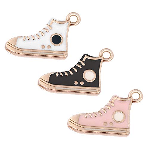 Charm M331-E 9pcs New Cute Assorted Little Shoes Bracelet Charms Pendants Wholesale