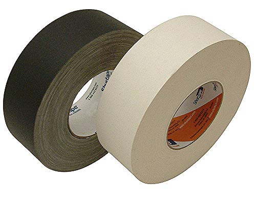 P628 Seforim and Book Binding Special - Shurtape - 6 Rolls Total of Black  and White, 1in, 2in and 3in Wide Book Binding Tape