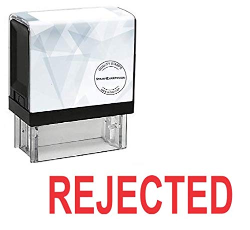 StampExpression - Rejected Office Self Inking Rubber Stamp - Red Ink (A-5604)