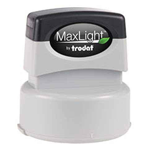 Hubco Round Notary Stamp for State of Texas | Pre Inked Unit - MaxLight XL-535 for Extreme Life-Length