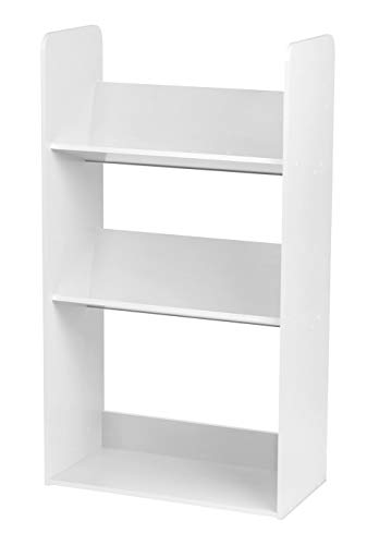 IRIS 3-Tier Tilted Shelf Book Rack, White