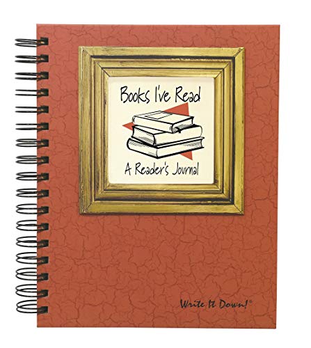 Journals Unlimited "Write it Down!" Series Guided Journal, Books I've Read, A Readers Journal, with an Orange Hard Cover,