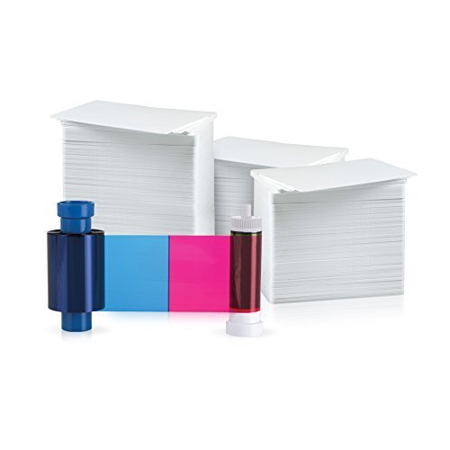 AlphaCard Magicard MA300YMCKO Color 300 Print Ribbon with 500 AlphaCard PVC Cards