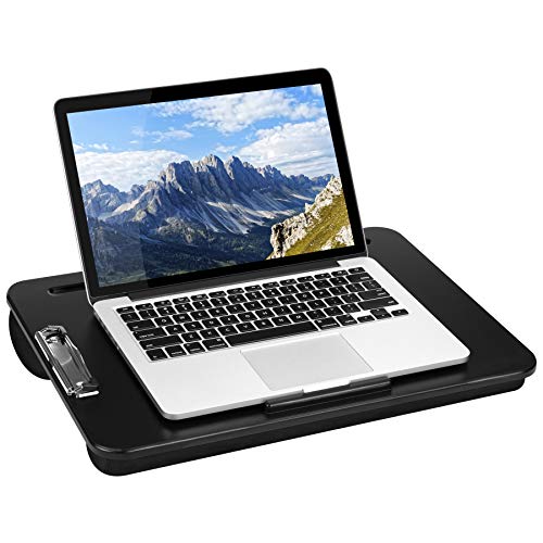 LapGear Clipboard Lap Desk - Black - Fits Up to 15.6 Inch Laptops - Style No. 45138