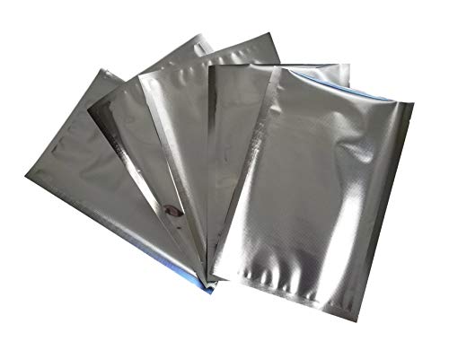 SteelPak 8â€x12â€ SteelPak Textured/Embossed Mylar Aluminum Foil Vacuum Sealer Bags â€“ Two Quart Size Hot Seal Commercial Grade